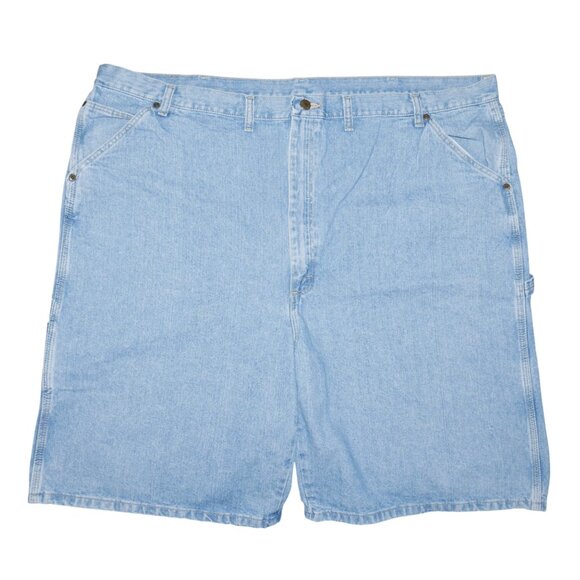 Wrangler Rugged Wear Denim Carpenter Shorts Men's Size 48 Light Wash - Picture 2 of 6